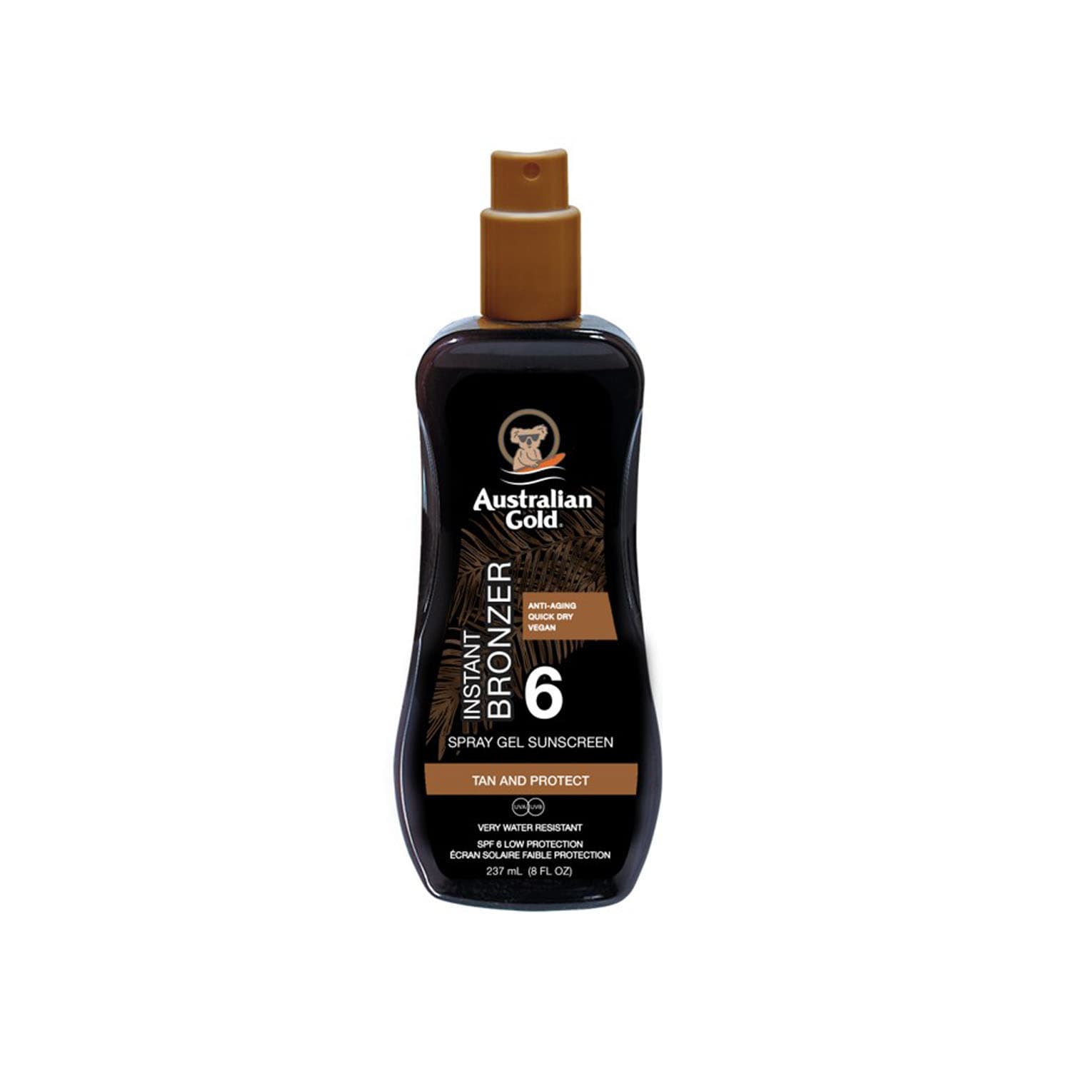 Spf 6 Spray Gel con Effetto Bronze